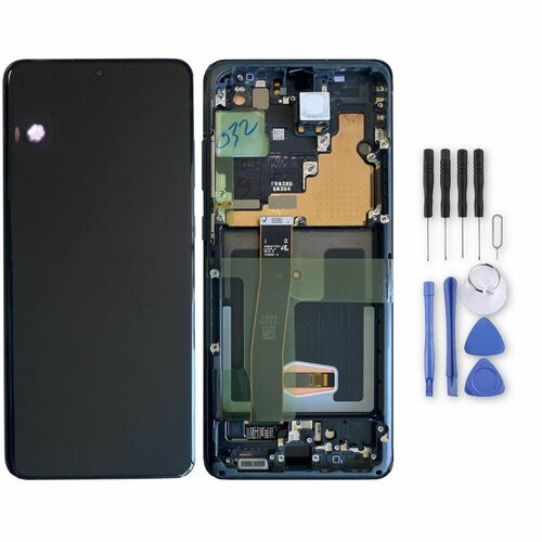 Samsung LCD Display f�r Galaxy S20 Ultra GH82-26032A GH82-26033A Cosmic Black / Schwarz