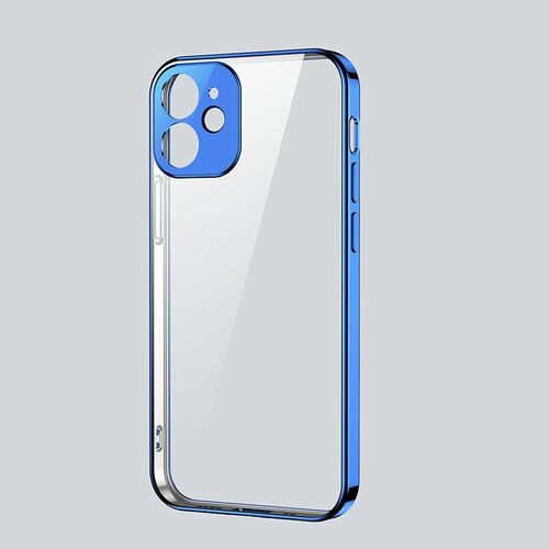 Joyroom JR-BP741 Apple iPhone 12 Mini Silikon TPU Schutz Tasche H�lle Cover Blau