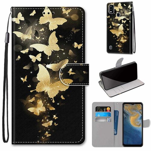 F�r ZTE Blade A51 Kunstleder Handy Tasche Book Motiv 3 Schutz H�lle Case Cover Etui Neu