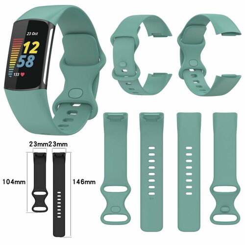 F�r Fitbit Charge 6 / 5 Hochwertiges Kunststoff / Silikon Uhr Watch Smart Armband