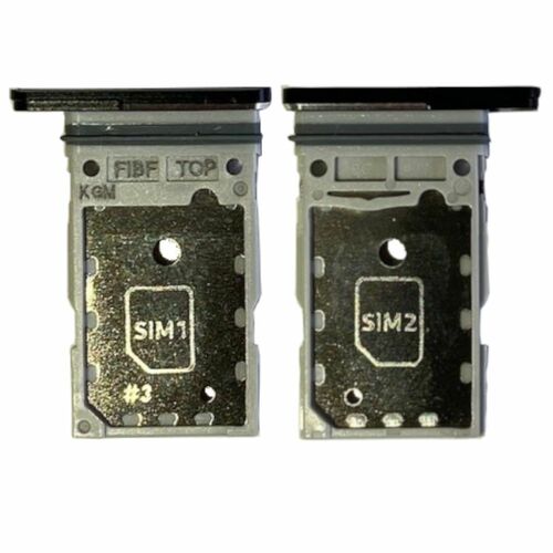 Dual Sim Karten Halter Card Tray f�r GH98-46829A Samsung Galaxy Z Fold3 Phantom Black / Schwarz