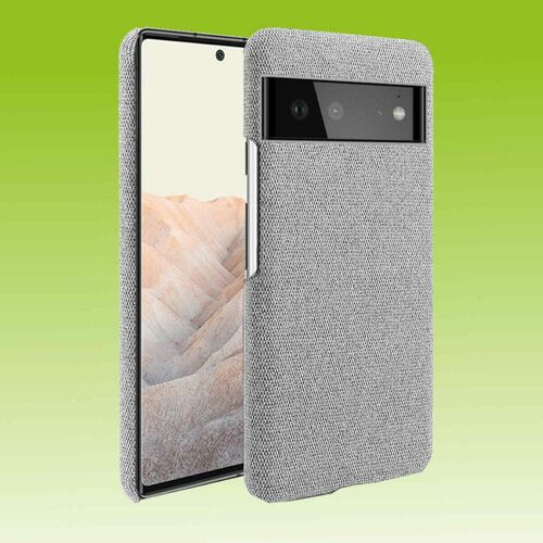 Fr Google Pixel 6 Struktur Design Kunststoff Cover Handy Tasche Hlle Etuis Grau