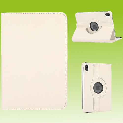 F�r Apple iPad Mini 2024 8.3 Zoll / Mini 6 2021 360 Grad Rotation Kunstleder H�lle Wei�