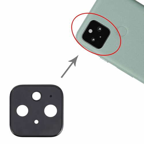 F�r Google Pixel 5 Back R�ck Kamera Linsen Cover Abdeckung Schwarz Ersatzteil