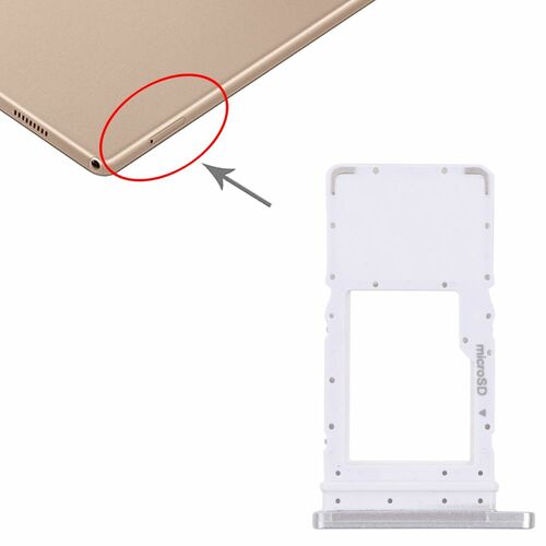 Micro SD Karten Halter Card Tray fr Samsung Galaxy Tab A7 10.4 2020 Wei