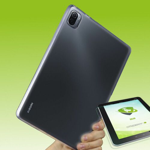 F�r Xiaomi Mi Pad 5 / 5 Pro 11.0 Zoll Transparent H�lle Tablet Tasche Cover + H9 Hart Glas