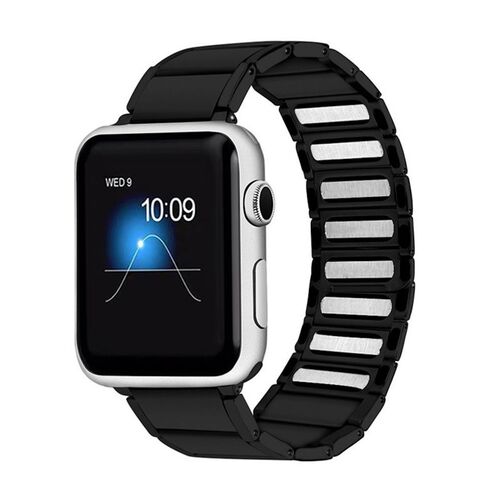 F�r Apple Watch Series 11 10 42mm / 9 8 7 41 / 6 SE 5 Armband Schwarz