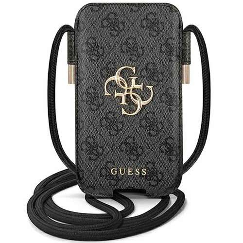 Guess Big Logo Smartphone Handy Umh�nge Tasche Universell f�r Smartphones bis 6.7 Zoll Grau