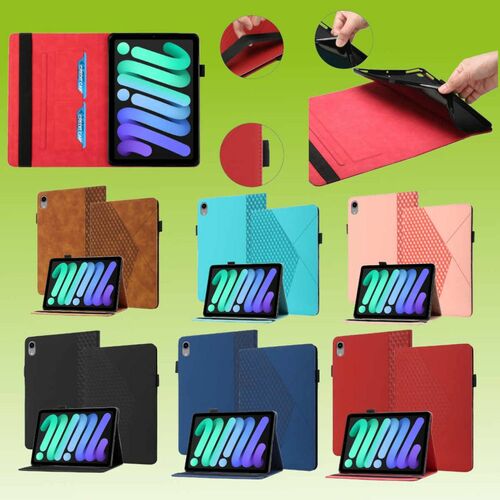 F�r Tablet Design Muster Tasche Kunst-Leder H�lle Etuis Cover Schutz Case Zubeh�r