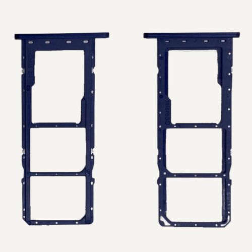 Dual Sim + Micro SD Karten Halter f�r GH81-21255A Samsung Galaxy A03s Blau