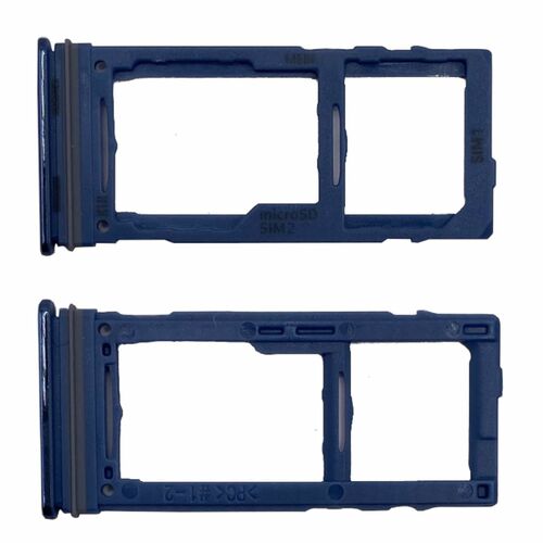 Dual Sim + Micro SD Karten Halter f�r GH98-46930B Samsung Galaxy M52 5G Hell Blau