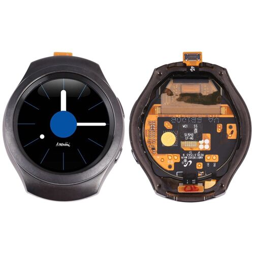 Display LCD Komplett Einheit Touch Panel f�r Samsung Galaxy-Gear S2 SM-R720 Schwarz TouchScreen 