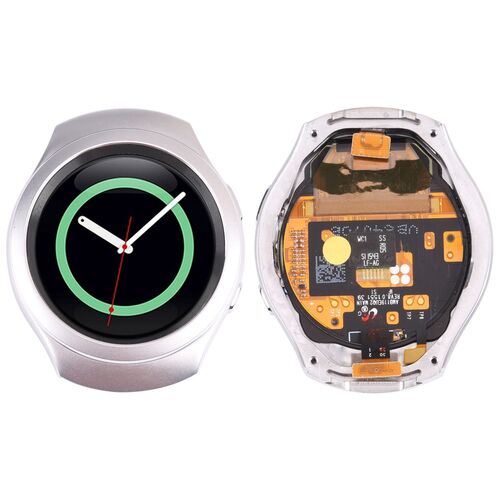 Display LCD Komplett Einheit Touch Panel f�r Samsung Galaxy-Gear S2 SM-R720 Wei� TouchScreen 
