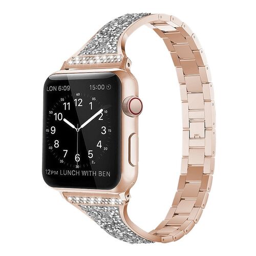 F�r Apple Watch Series 11 10 42mm / 9 8 7 41mm Diamant Design Armband