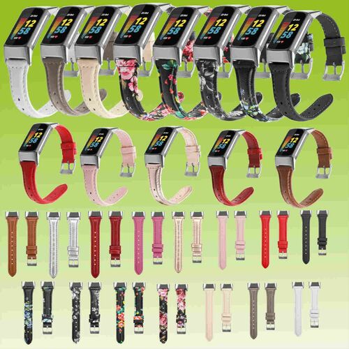 Fr Fitbit Fitbit Charge 6 / 5 Hochwertiges Leder Fitness Sport Uhr Watch Smart Armband Neu