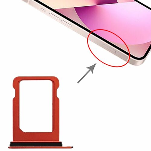 SIM Karten Halter Adapter Card Tray f�r Apple iPhone 13 Mini Ersatzteil Zubeh�r Rot