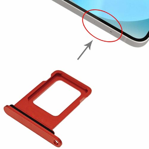 SIM Karten Halter Adapter Card Tray f�r Apple iPhone 13 Ersatzteil Zubeh�r Rot