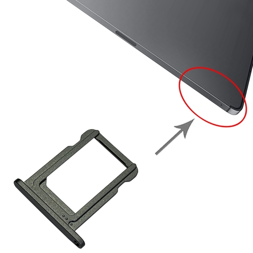SIM Karten Halter Adapter Card Tray f�r Apple iPad Pro 12.9 2021 A2379 A2461 A2462 Ersatzteil Grau