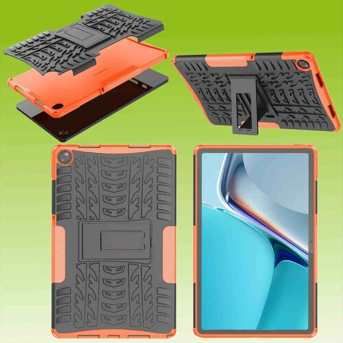F�r Oppo Realme Pad 10.4 Hybrid Outdoor Schutzh�lle Case Orange Tasche Cover Etuis