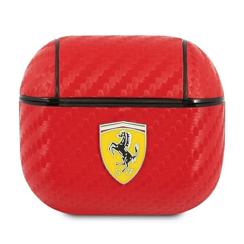 Scuderia Ferrari Apple AirPods 3 Cover Rot On Track Carbon Collection Silicone Schutzh�lle Case