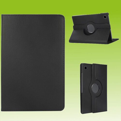 Fr Samsung Galaxy Tab A8 2021 X205 X200 Schwarz 360 Grad Rotation Kunstleder Hlle Cover Tablet Tasche Case Etuis Neu