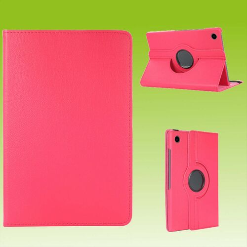 F�r Samsung Galaxy Tab A8 2021 X205 X200 Pink 360 Grad Rotation Kunstleder H�lle Cover Tablet Tasche Case Etuis Neu