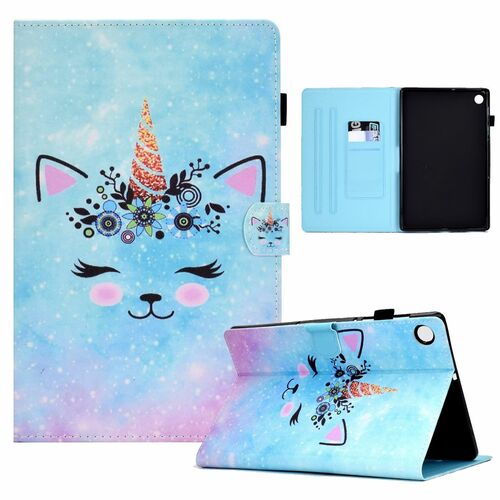 F�r Samsung Galaxy Tab A8 2021 X205 X200 Design Motiv 4 Kunstleder H�lle Cover Tablet Tasche Case Neu