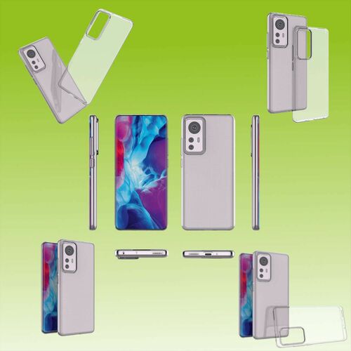 F�r Xiaomi 12 / 12X Silikoncase TPU Schutz Transparent Handy Tasche H�lle Cover Etui Zubeh�r Neu