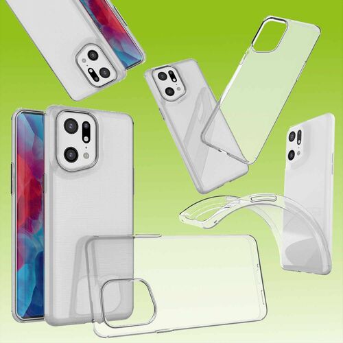 F�r Oppo Find X5 Lite Silikoncase TPU Schutz Transparent Handy Tasche H�lle Cover Etui Zubeh�r Neu
