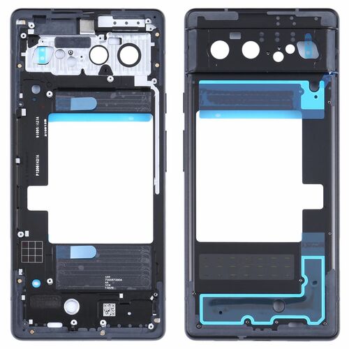 F�r Google Pixel 6 Middle Frame Bezel Plate Mittelrahmen Rahmen Schwarz Reparatur Ersatzteil