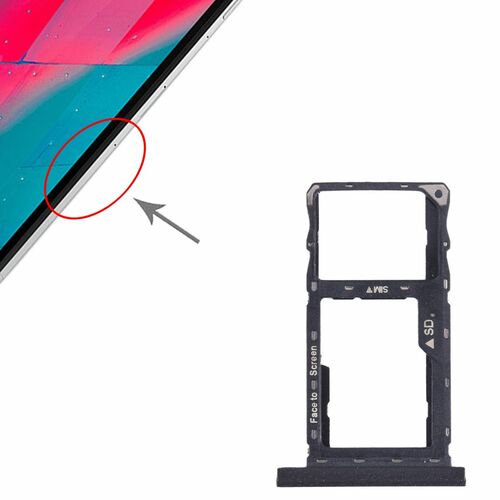 SIM + Micro SD Karten Halter Adapter Lenovo Tab M10 Ersatzteil Schwarz