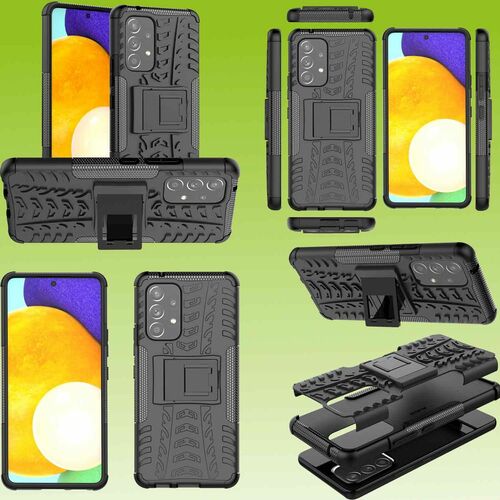 F�r Samsung Galaxy A53 5G Hybrid Case 2teilig Outdoor Schwarz Tasche H�lle Cover Schutz