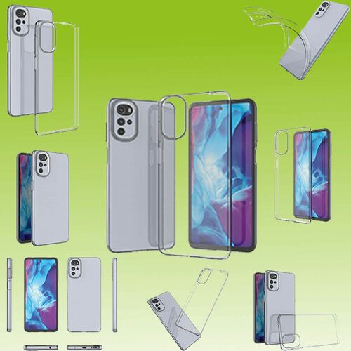 F�r Motorola Moto G22 Silikoncase TPU Schutz Transparent Handy Tasche H�lle Cover Etui Zubeh�r Neu