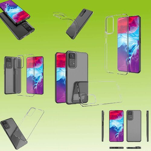 F�r Xiaomi Redmi Note 11S / Note 11 4G Silikoncase TPU Schutz Transparent Handy Tasche H�lle Cover Etui Zubeh�r Neu