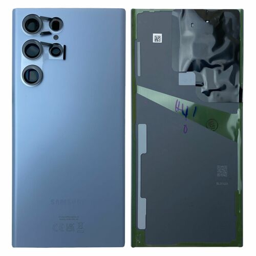 Akkudeckel Back Cover Akku Fach Deckel f�r Samsung Galaxy S22 Ultra GH82-27457G Sky Blue / Blau