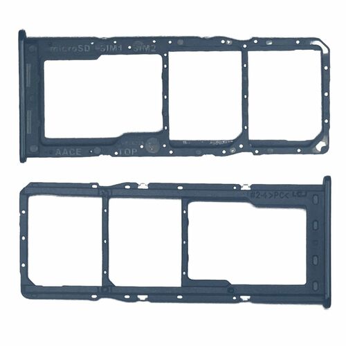 Dual SIM + Micro SD Karten Halter Adapter f�r Samsung Galaxy A13 GH98-47323A Schwarz Ersatzteil