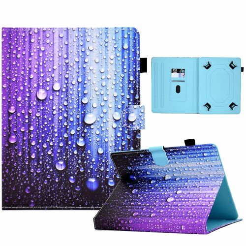 Kunstleder Tablet Cover Tasche Wassertropfen f�r Microsoft Surface Go Blau H�lle Case Etui