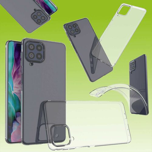 F�r Samsung Galaxy M53 5G Silikoncase TPU Schutz Transparent Handy Tasche H�lle Cover Etui Zubeh�r Neu