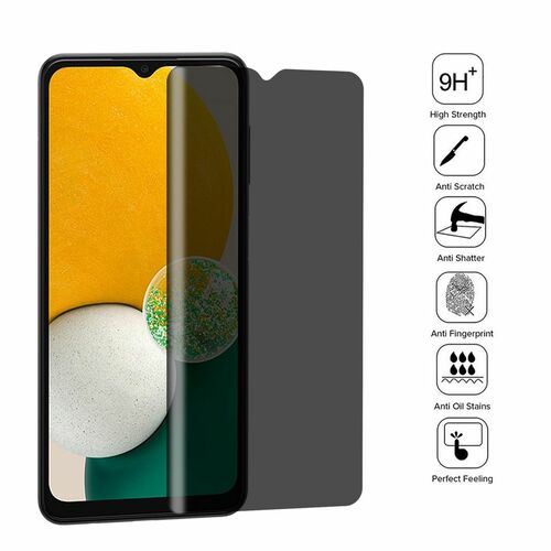 Fr Samsung Galaxy A13 5G / A04S 3D LCD Display 0,2 mm H9 Privacy Hart Glas Schwarz Neu