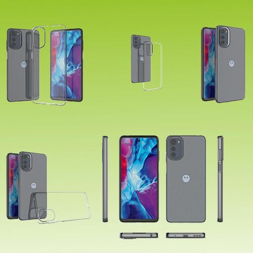 F�r Motorola Moto E32 Silikoncase TPU Schutz Transparent Handy Tasche H�lle Cover Etuis