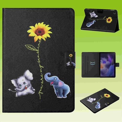 F�r Samsung Galaxy Tab A8 2021 X205 X200 Design Motiv 13 Kunstleder H�lle Cover Tablet Tasche Case Neu