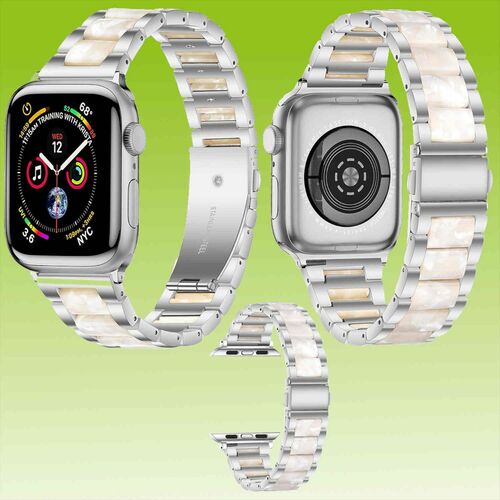 F�r Apple Watch Serie 11 10 / Ultra 3 2 1 49mm 9 8 7 6 5 4 Metall / Harz Armband 