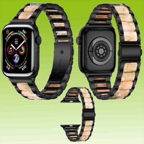 F�r Apple Watch Serie 11 10 / Ultra 3 2 1 49mm 9 8 7 6 5 4 Metall / Harz Armband 