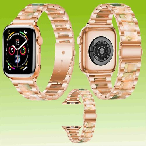 F�r Apple Watch Serie 11 10 / Ultra 3 2 1 49mm 9 8 7 6 5 4 Metall / Harz Armband 