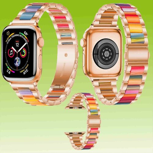 F�r Apple Watch Serie 11 10 / Ultra 3 2 1 49mm 9 8 7 6 5 4 Metall / Harz Armband 