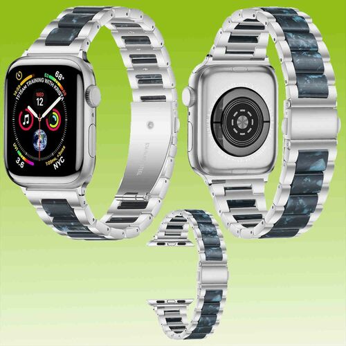 F�r Apple Watch Serie 11 10 / Ultra 3 2 1 49mm 9 8 7 6 5 4 Metall / Harz Armband 
