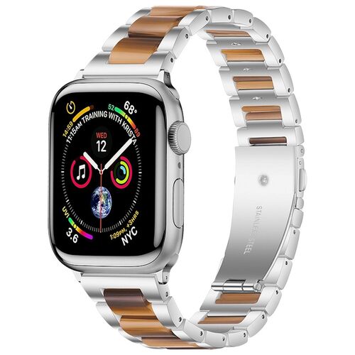 F�r Apple Watch Series 11 10 42mm / 9 8 7 41mm Metall Design Armband