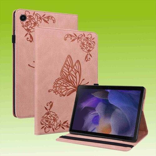 F�r Lenovo Tab M10 Plus 10.6 Design Muster Rose Gold Kunstleder H�lle Cover Tablet Tasche Neu