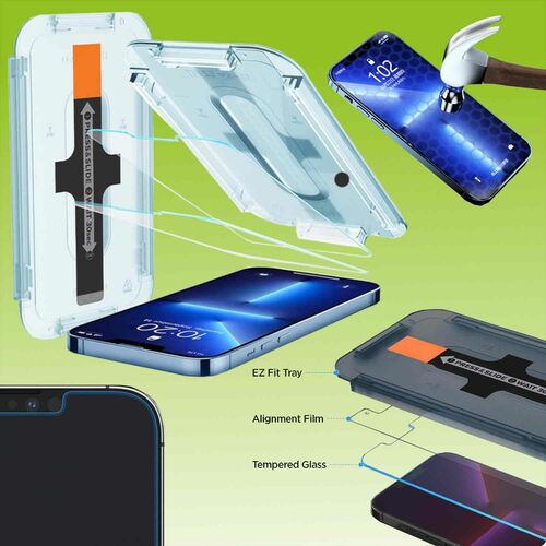 F�r Apple iPhone 12 Pro Max mit Selbstmontage Ausrichtungsgeh�use 3D Premium 0,3 mm H9 Hart Glas Schwarz Folie Schutz H�lle Neu