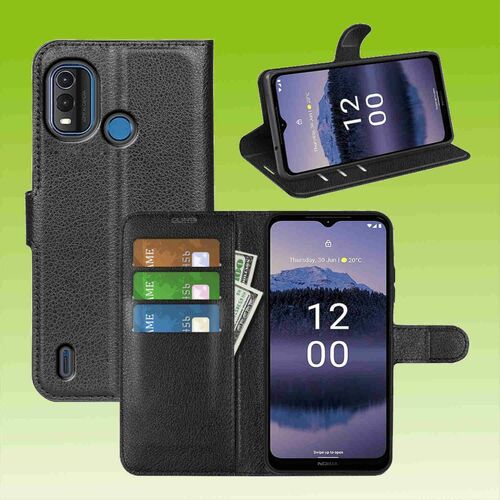 F�r Nokia G11 Plus Handy Tasche Wallet Premium Schutz H�lle Case Cover Etuis Neu Zubeh�r Schwarz